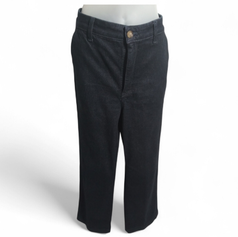 J.Crew High Rise Trouser Jeans Dark Wash Wide Leg Career Chic Sz 30T